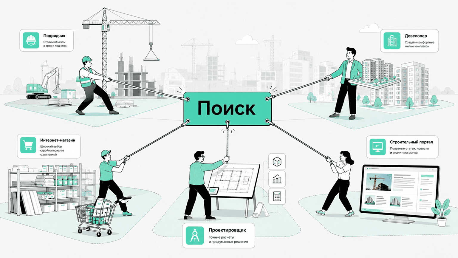 Кому подходит SEO в строительной тематике